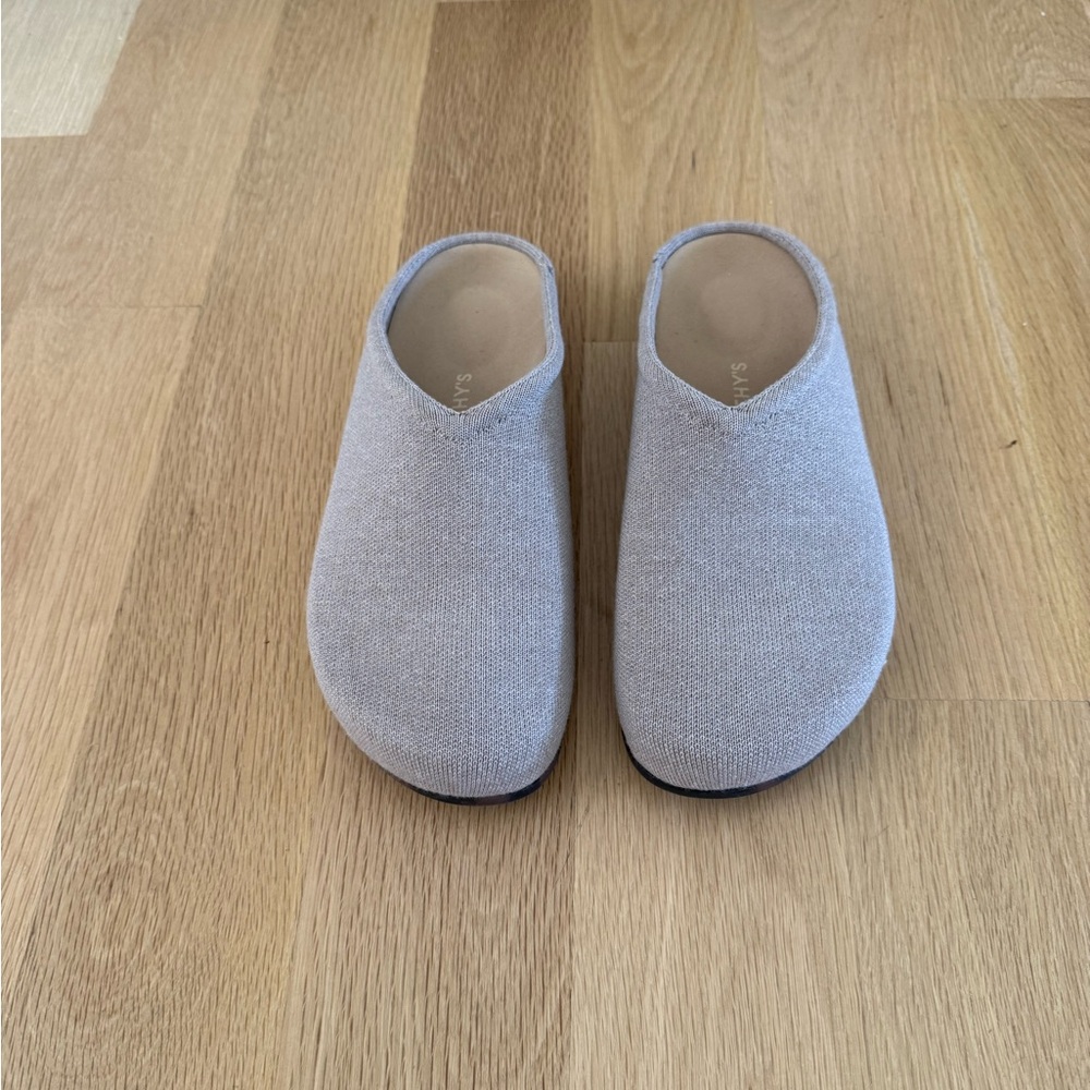Rothy's Gray Mules Streamlined Comfort